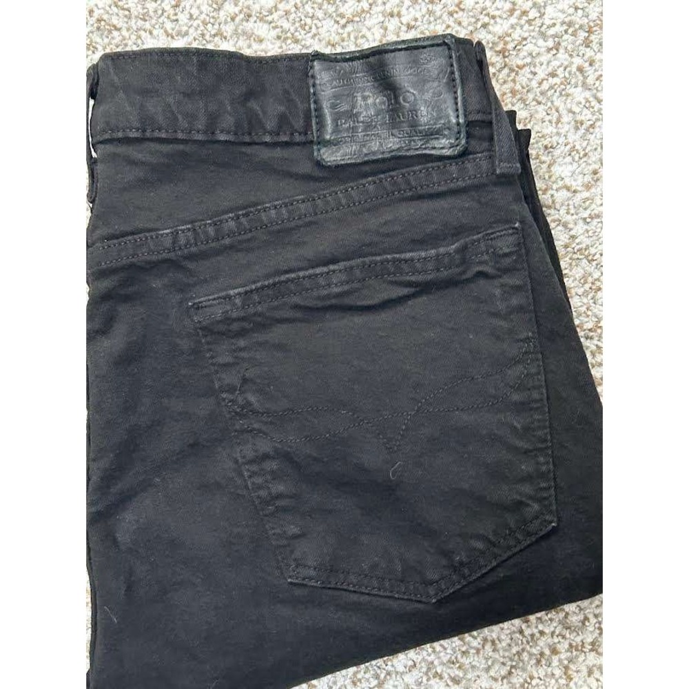 Polo Ralph Lauren Patron Slim Fit Black Stretch Jeans Mens 34x34 RSD94B